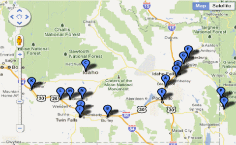 IdahoDropPointsmap